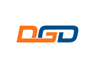 DGD letter logo design vector