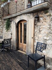 Fragment architektury włoskiego miasteczka. © Jola i Darek 