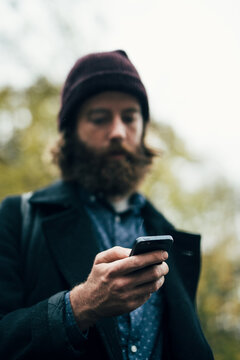 Man using phone