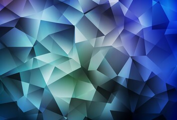 Light BLUE vector gradient triangles pattern.