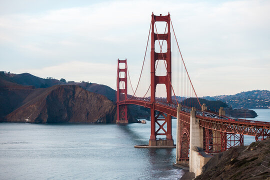 Golden Gate Bridge with traffic