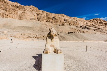 Hatchepsut Temple ruins. Luxor. Egypt  The antique temple of female pharao Hatchepsut near Luxor in...