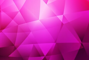 Light Pink vector abstract mosaic pattern.