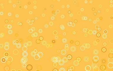 Light Orange vector background with spots.