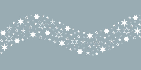 christmas design with star wave isolated on white vector illustration EPS10