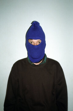 Young man in balaclava