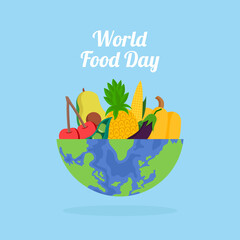 Hand drawn world food day