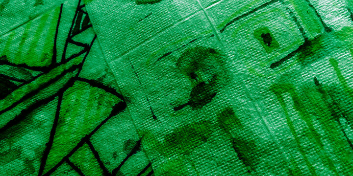 Drawing Mural. Bright Fun Geometrics. White Patchwork. Emerald Elegant Geometric Print. Emerald Texture Background Geometric. Drawing Mural.