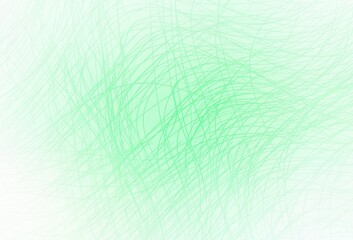 Light Green vector texture with curved lines.