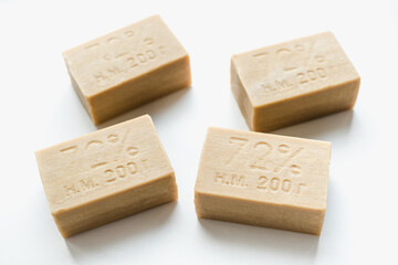 laundry soap on a white background, soap on white background