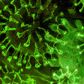 Lime Cell Abstract. Bright Cancer Genetics. Olive Cells Biology Background. Cancer Virus. Mint Marker. Molecular Research. Cancer Immunity. Funny Bacteria.