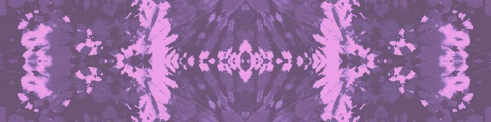 Dye Stripe Pattern. Lilac Seamless Dirty. Purple