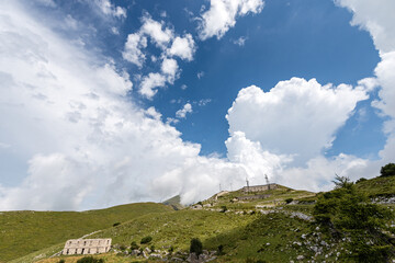 Forte di Naole, 1913, Italian Military Fortress of the First World War, built on the Alps (Monte...