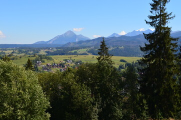 Tatry Słowackie - widok z Zakopanego, latem