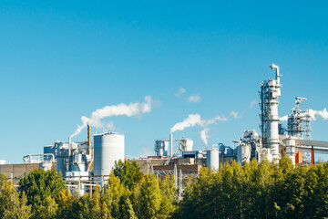 Kouvola, Finland - 15 September 2020: Upm Kymi factory in Kuusankoski.
