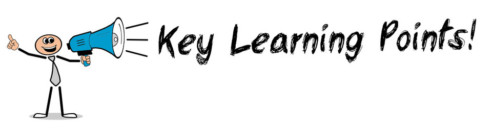 Obraz premium Key Learning Points!