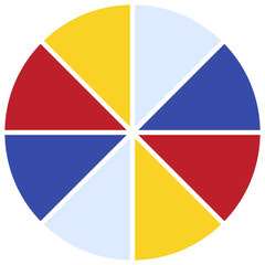 Naklejka premium set of badges with flag