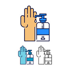 Obraz premium soap icon illustration. concept logo