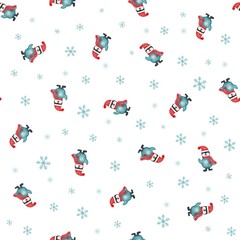 seamless pattern with christmas balls
