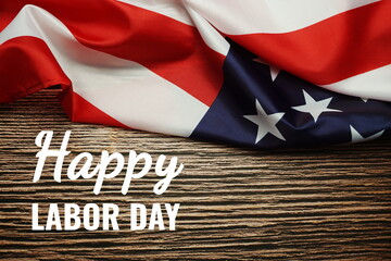 Fototapeta na wymiar Happy Labor Day. USA flag. American holiday background