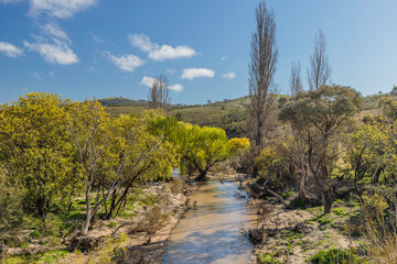 Paddys River looking west to Bullen Range