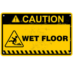 Fototapeta premium Caution, wet floor