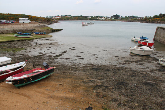 atlantic coast in etel in brittany (france)