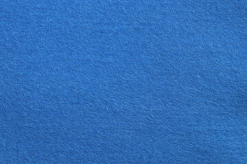 Royal Blue felt fabric background. Surface of fabric texture in blue color .