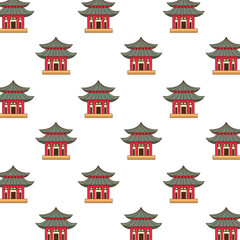 Fototapeta premium chinese castles buildings pattern background