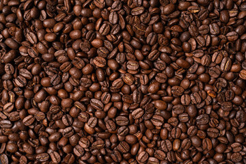 coffee beans background texture