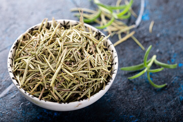 with fresh rosemary twigs
