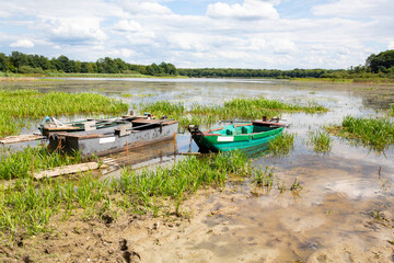 Beautiful Gondrexange lake in Lorraine, Grand Est, France