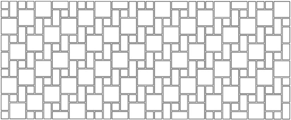 Squares, checker print. line pattern. Cube background. Memphis style design. Flat vector square sign. Shape elements pattern. Geometric seamless. Retro Pop Art. Rhombic. Abstract outline.