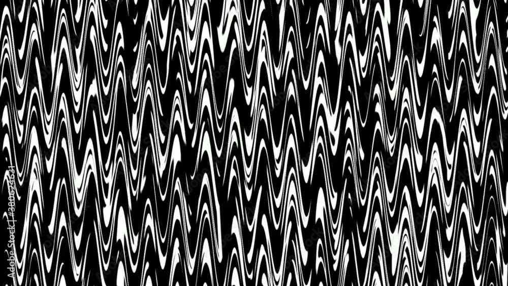 Poster wobbly static animation texture zig zag motion