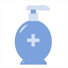 Vector illustration of a sanitary gel