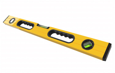 Building spirit level tool isolated on white with clipping path.