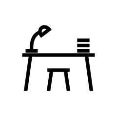 Study desk icon