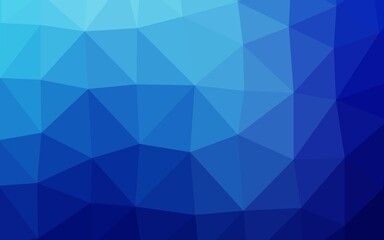 Fototapeta premium Light BLUE vector polygon abstract backdrop. Shining illustration, which consist of triangles. Brand new design for your business.