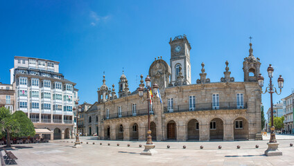 Fototapeta na wymiar Town Hall in Lugo (in Spanish Ayuntamiento Concello de Lugo) Northern Spain Galicia 