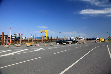 Faehhafen am Alten Koog am Nordstrand.  Schleswig-Holstein, Deutschland, Europa