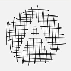 A letter logo icon template