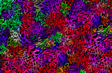 abstract leopard print texture design