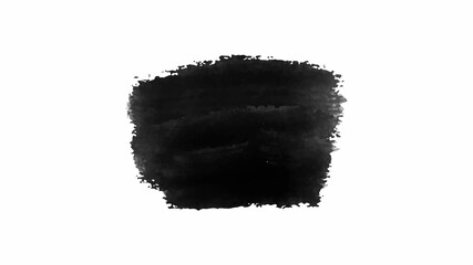 Long hand drawn isolated paintbrush stripe with dirty black color esp 10 vector illustration