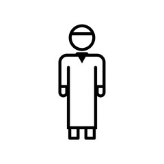 Moslem man icon