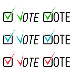 Set of vote vector icons