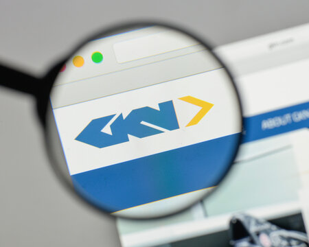 Milan, Italy - August 10, 2017: GKN logo on the website homepage.