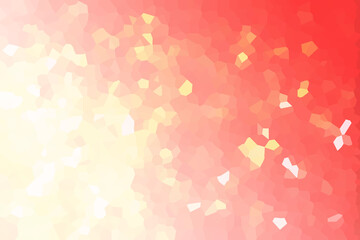 Soft Red & Golden Crystals Low Poly Gradient Crystallize Background Illustration