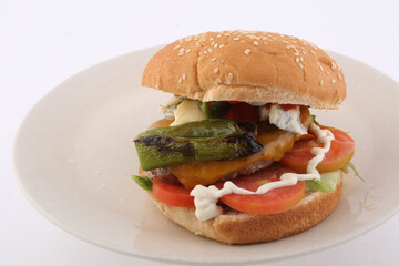 homemade burger
