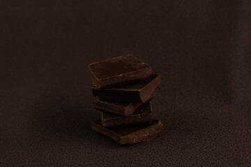 Dark chocolate pieces