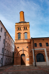 Łódź miasto biała fabryka komin przemysł zabytek © Dariusz